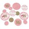 Big Dot of Happiness Sweet 16 - Birthday Party Giant Circle Confetti - Party Decorations - Large Confetti 27 Count